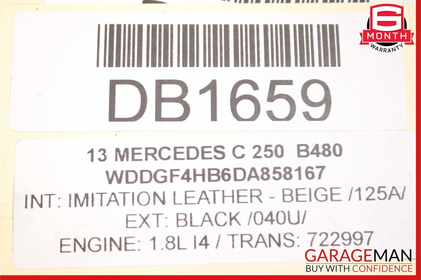 12-15 Mercedes C250 SLK250 7G Tronic Automatic Transmission Assembly OEM 107k