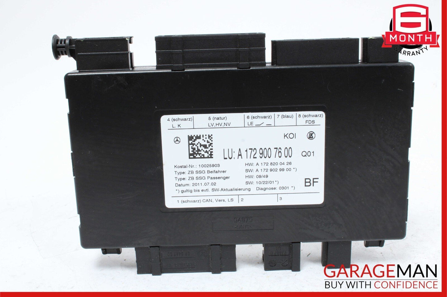 08-20 Mercedes W204 C350 E350 Front Right Side Seat Control Module Unit OEM