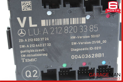 08-15 Mercedes W212 E350 C350 Front Left Side Door Control Module 2128203385 OEM