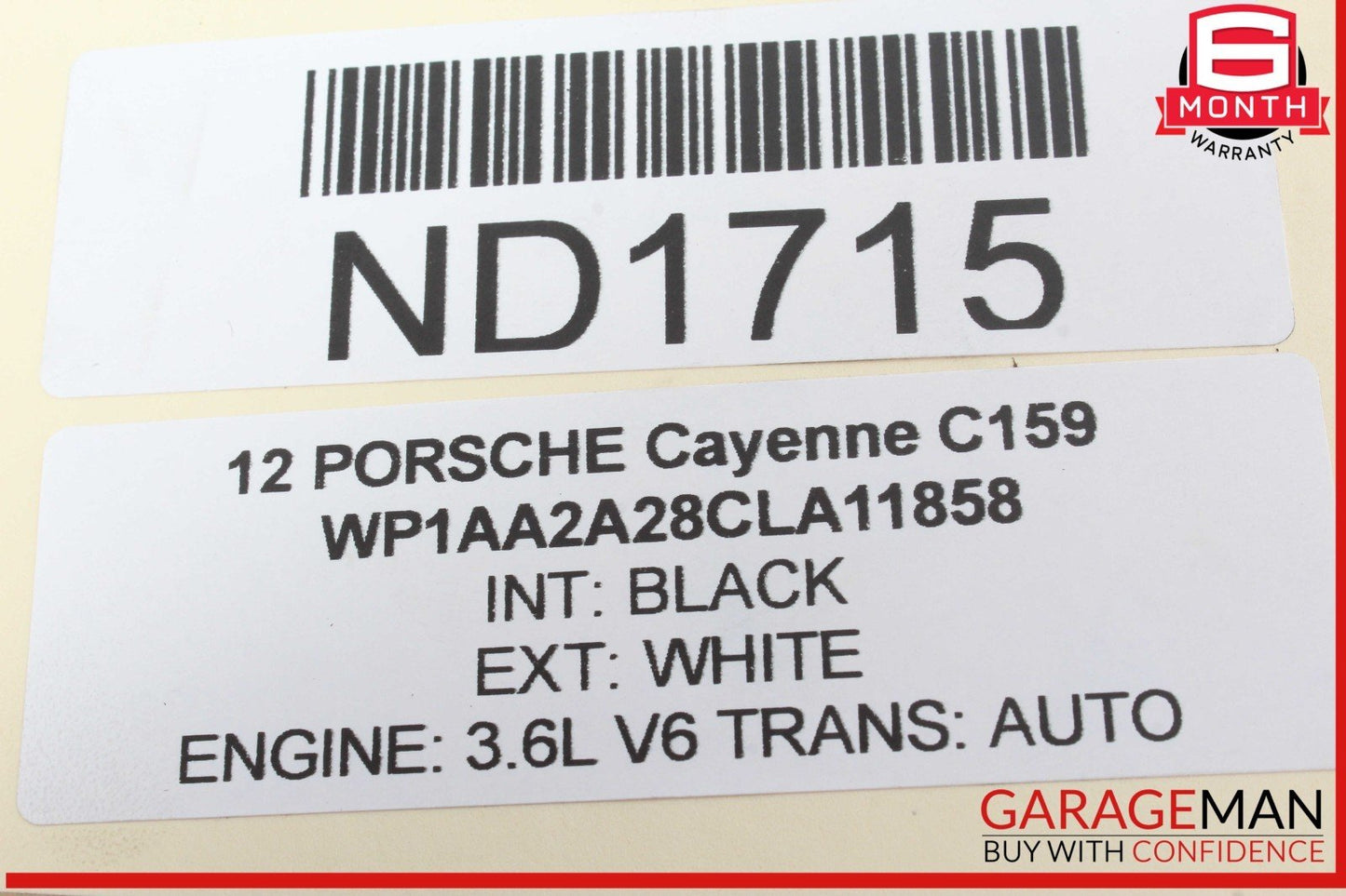 11-18 Porsche Cayenne 958 Rear Right or Left Side Upper Forward Control Arm OEM