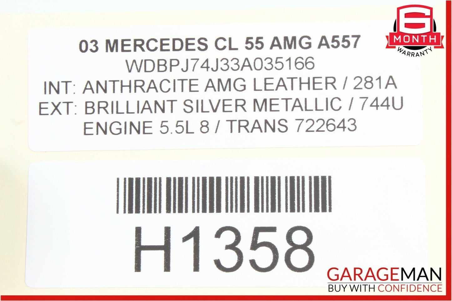 03-06 Mercedes W215 CL55 AMG Engine Cooling AC A/C Condenser OEM