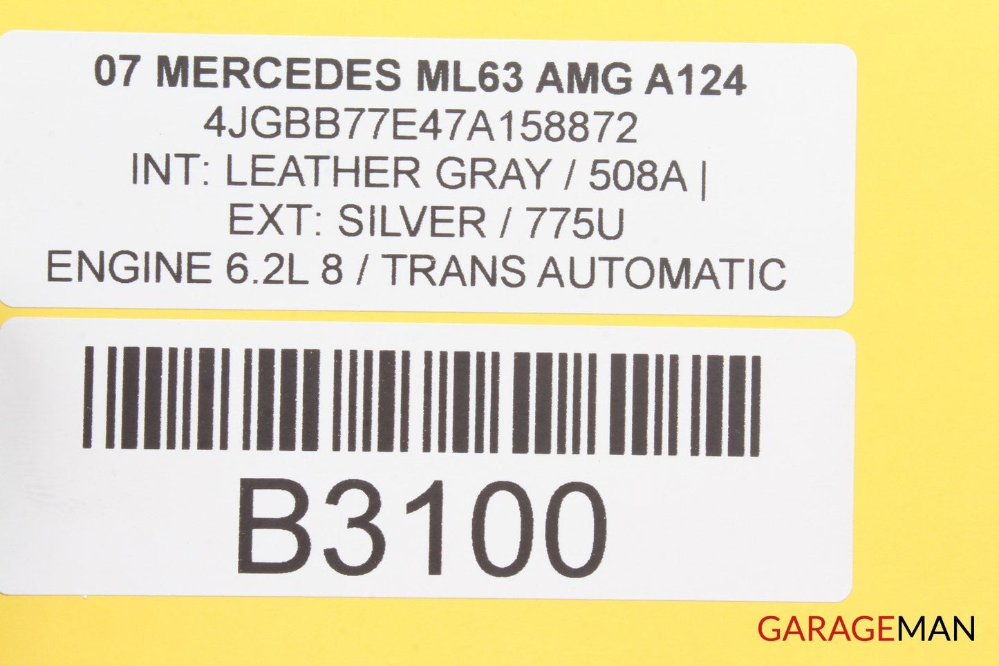 06-12 Mercedes X164 ML63 AMG GL450 Rear Left Side Door Wiring Harness Wire A124