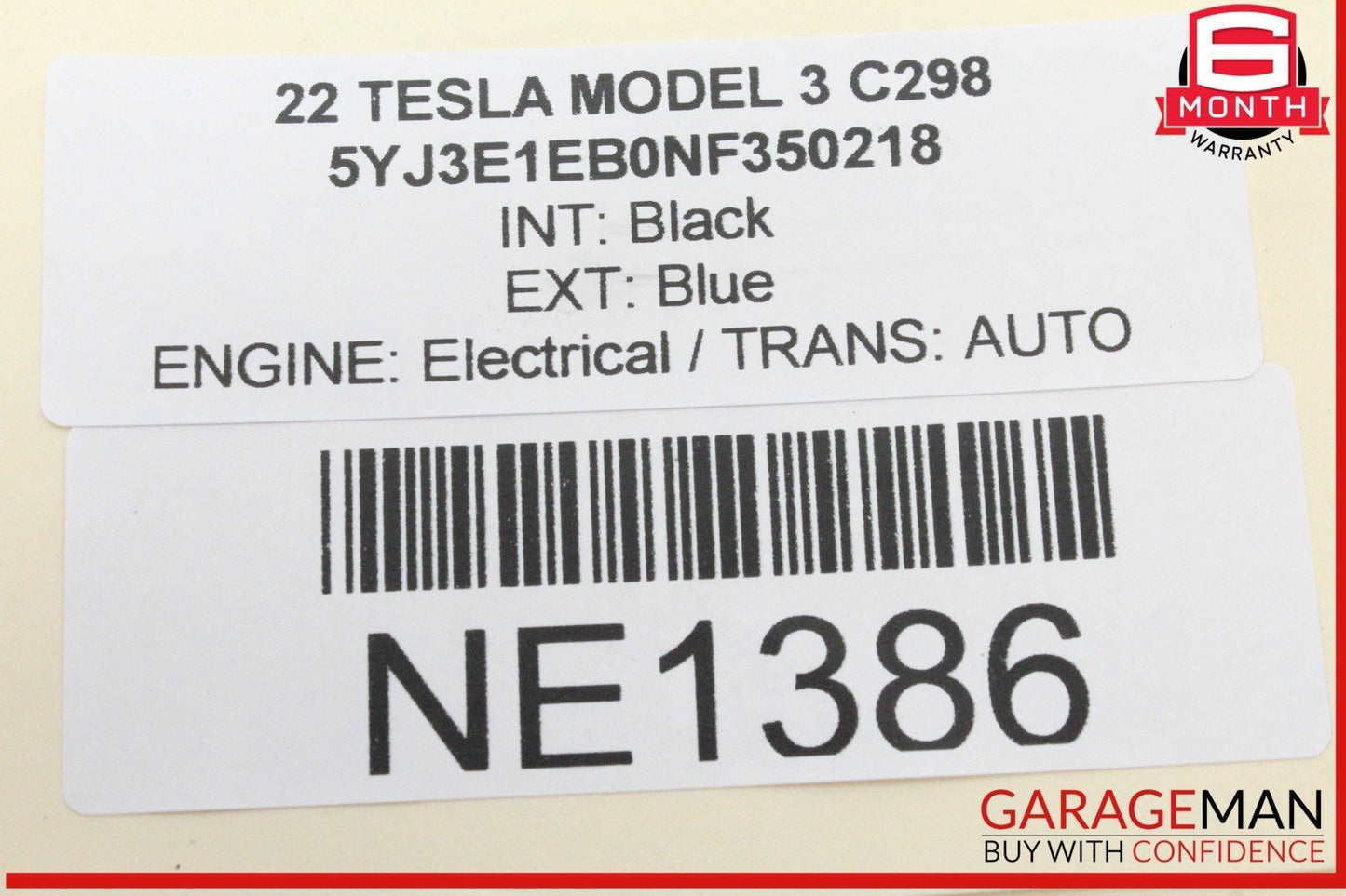 17-23 Tesla Model 3 Rear Left Driver Side Door Lock Latch Actuator 150067400B