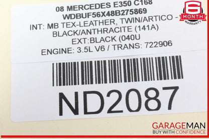 03-09 Mercedes W211 E350 E500 Front Left Driver Side Door Lock Latch Actuator