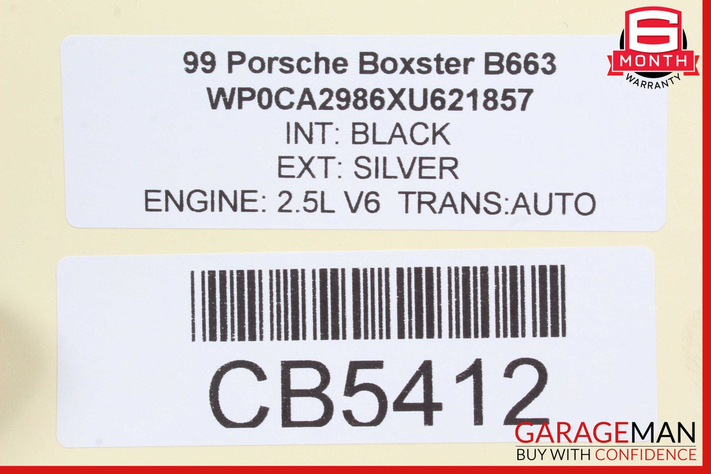 97-99 Porsche Boxster 986 2.5L Right Passenger Side Exhaust Manifold Header OEM