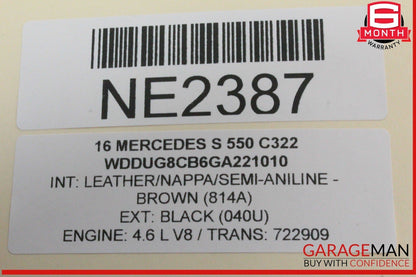 14-17 Mercedes W222 S550 Maybach S600 Yaw Rate Turn Sensor Module 0009059101 OEM