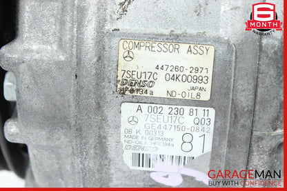 07-14 Mercedes W220 S600 CL600 A/C Air Conditioning Compressor 0022301011 OEM