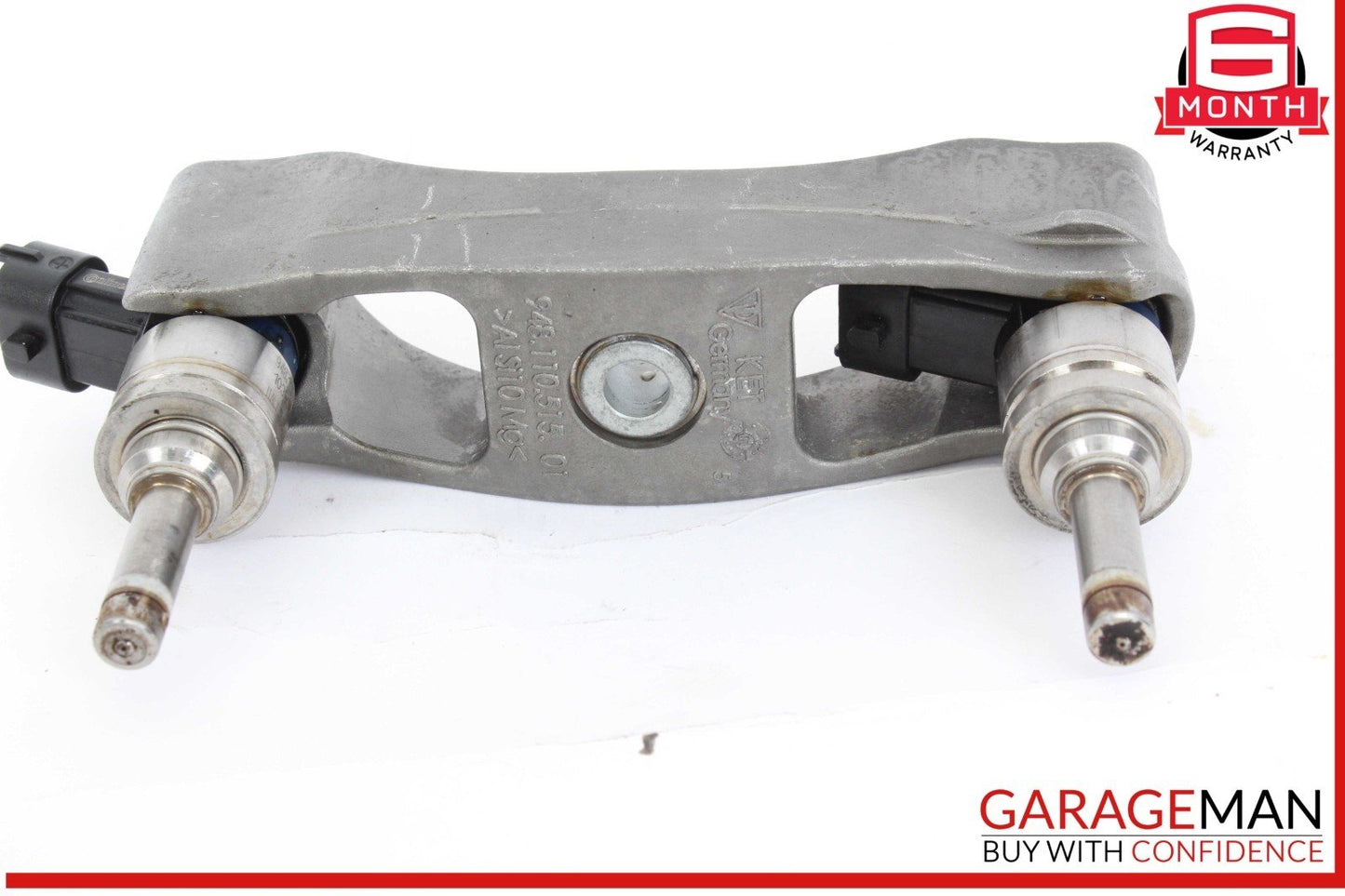 10-16 Porsche Panamera 970 Fuel Injector Rail Support Bracket Set w/ Injectors