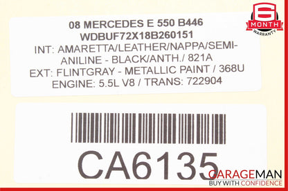 03-09 Mercedes W211 E550 E500 Rear Right Passenger Door Lock Latch Actuator