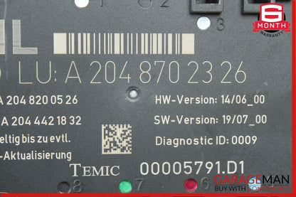 08-14 Mercedes W204 C300 C350 Rear Left Driver Side Door Control Module Unit OEM