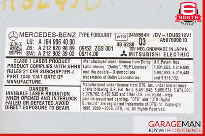 06-13 Mercedes X164 GL450 GL550 Rear Entertainment Factory DVD Player Module OEM