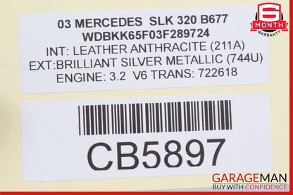 01-04 Mercedes R170 SLK320 SLK230 Left Driver Side Exterior Door Handle OEM