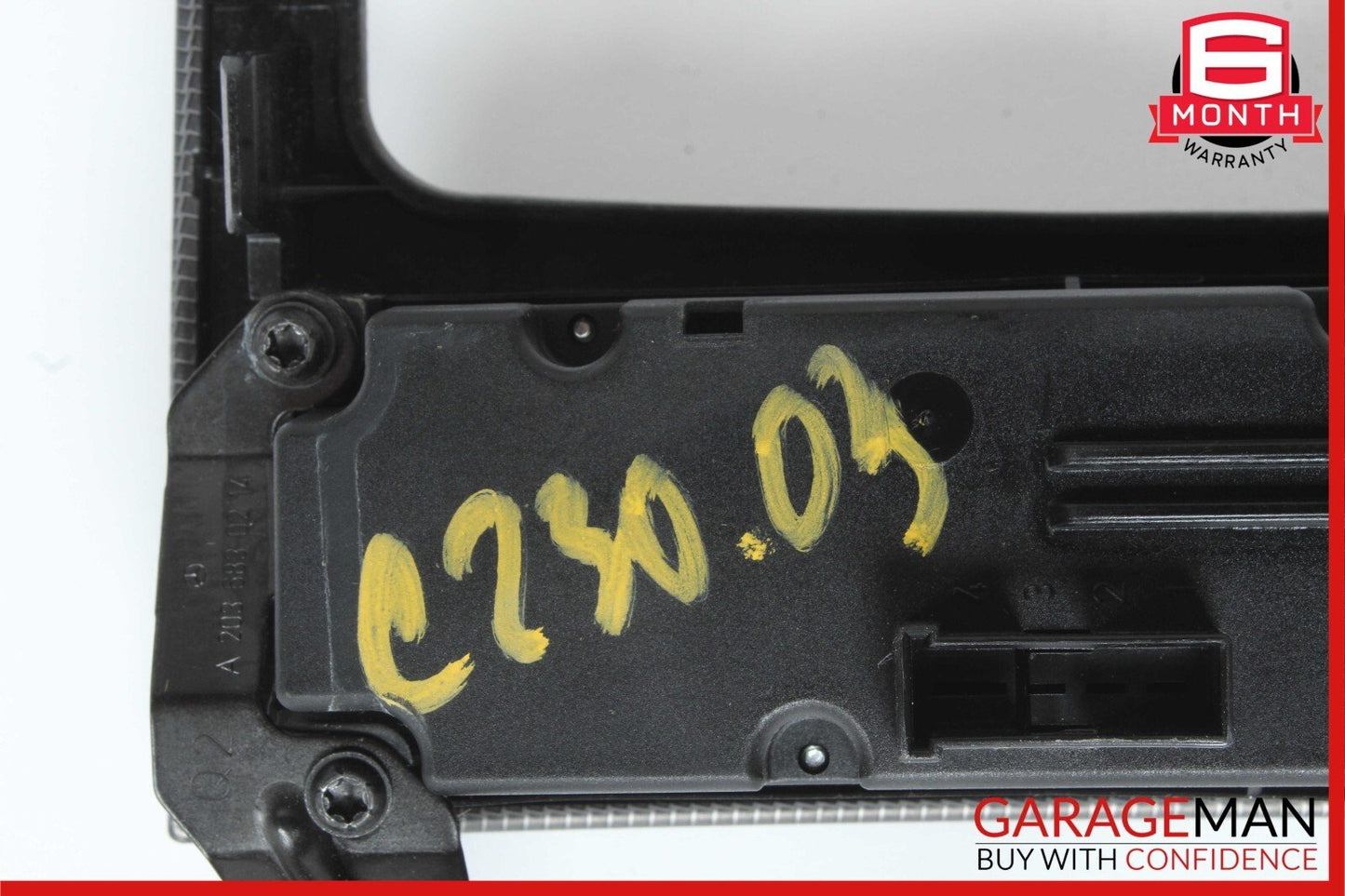 01-04 Mercedes W203 C230 Center Dash Radio Bezel Trim Switch Assembly OEM