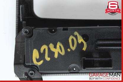 01-04 Mercedes W203 C230 Center Dash Radio Bezel Trim Switch Assembly OEM