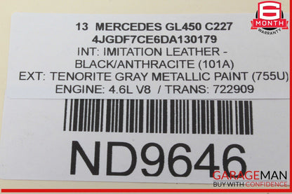 12-19 Mercedes X166 GL450 GL550 Front Right Side Window Regulator Motor OEM