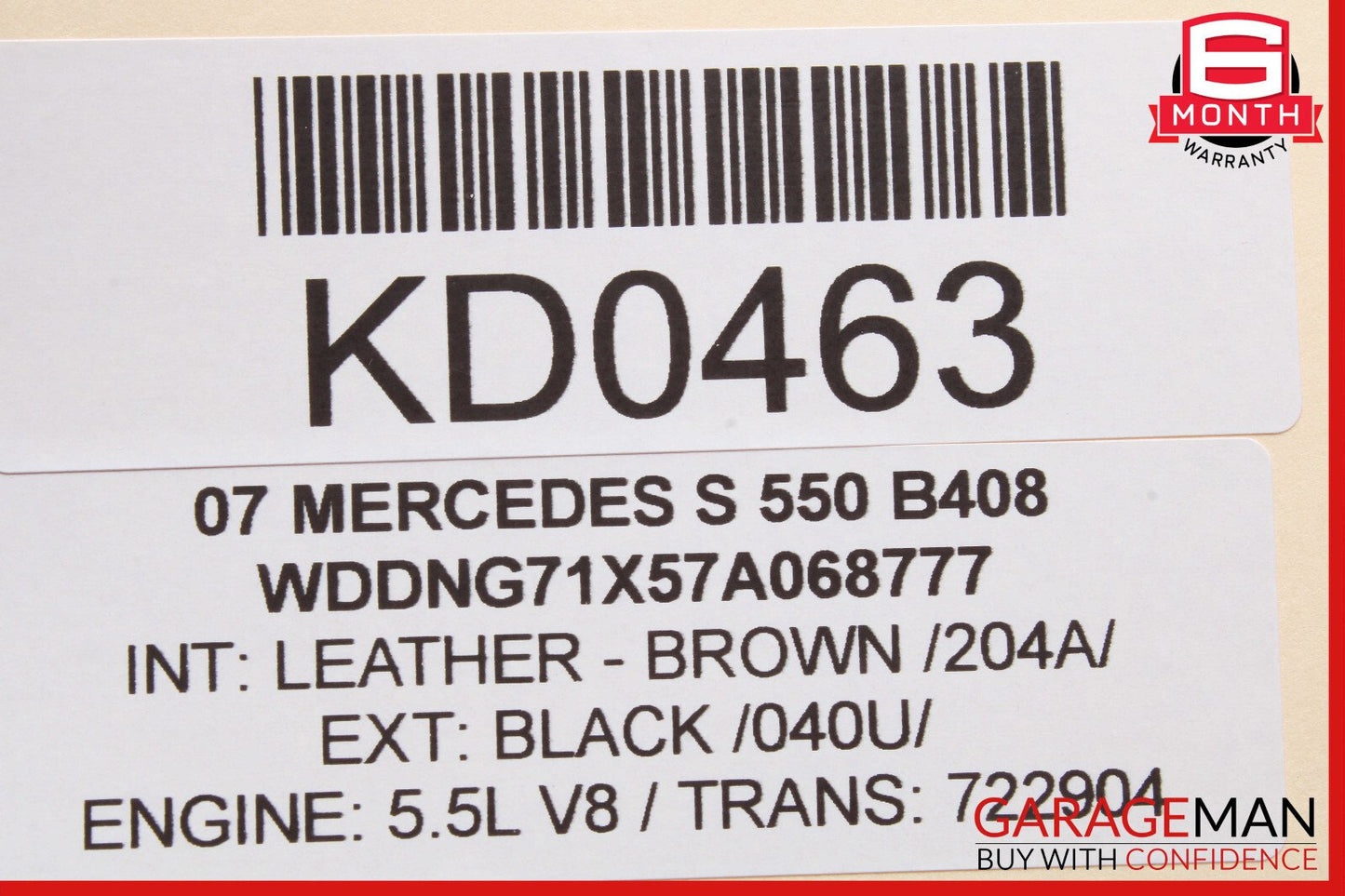 07-09 Mercedes W221 S550 S63 AMG CL550 Yaw Rate Acceleration Sensor Module Unit