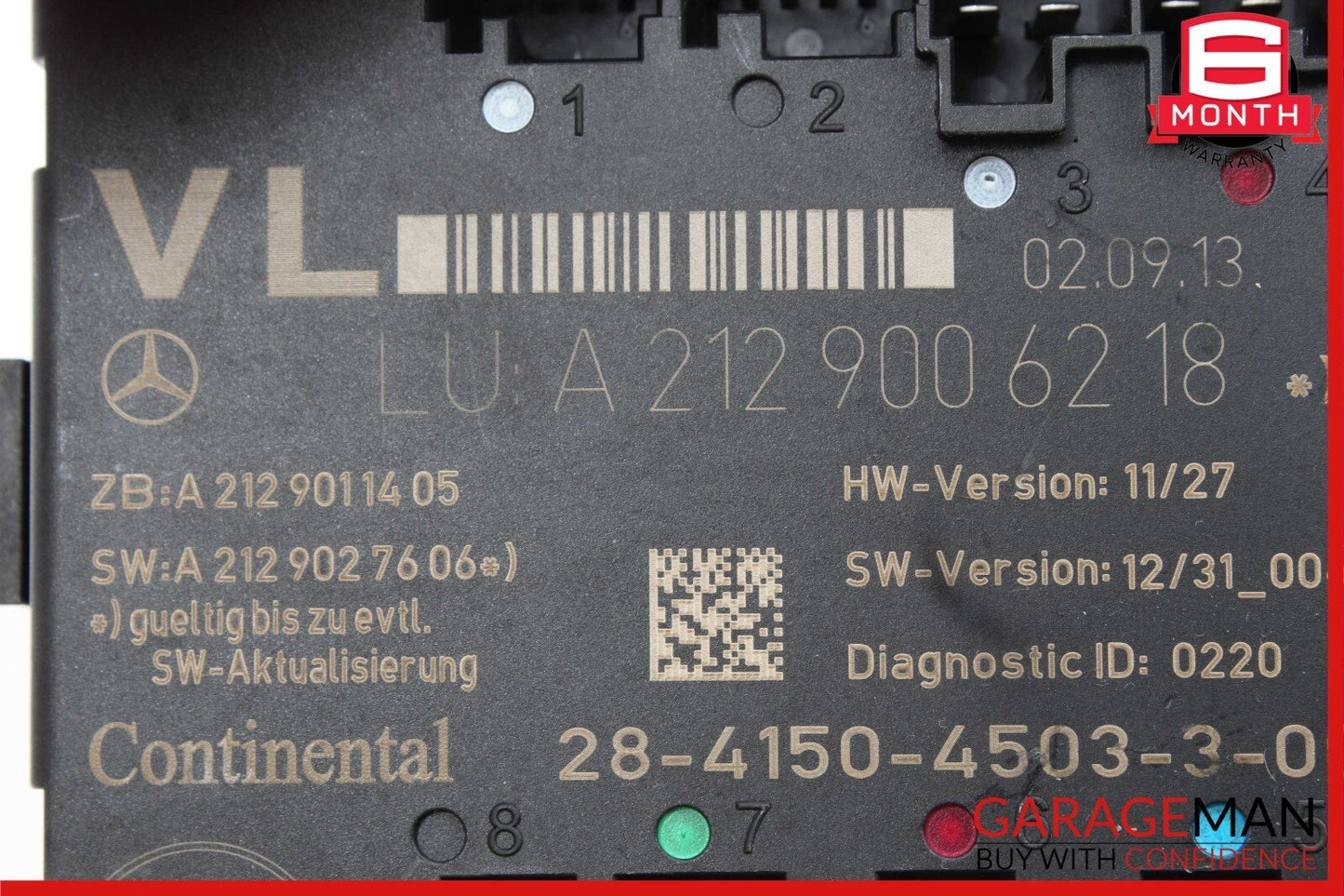 08-14 Mercedes W204 C250 C300 C63 AMG Front Left Side Door Control Module Unit