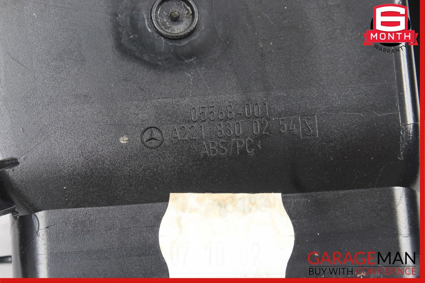 07-13 Mercedes W221 S63 AMG Front Right Side Dash AC A/C Air Vent Trim Black