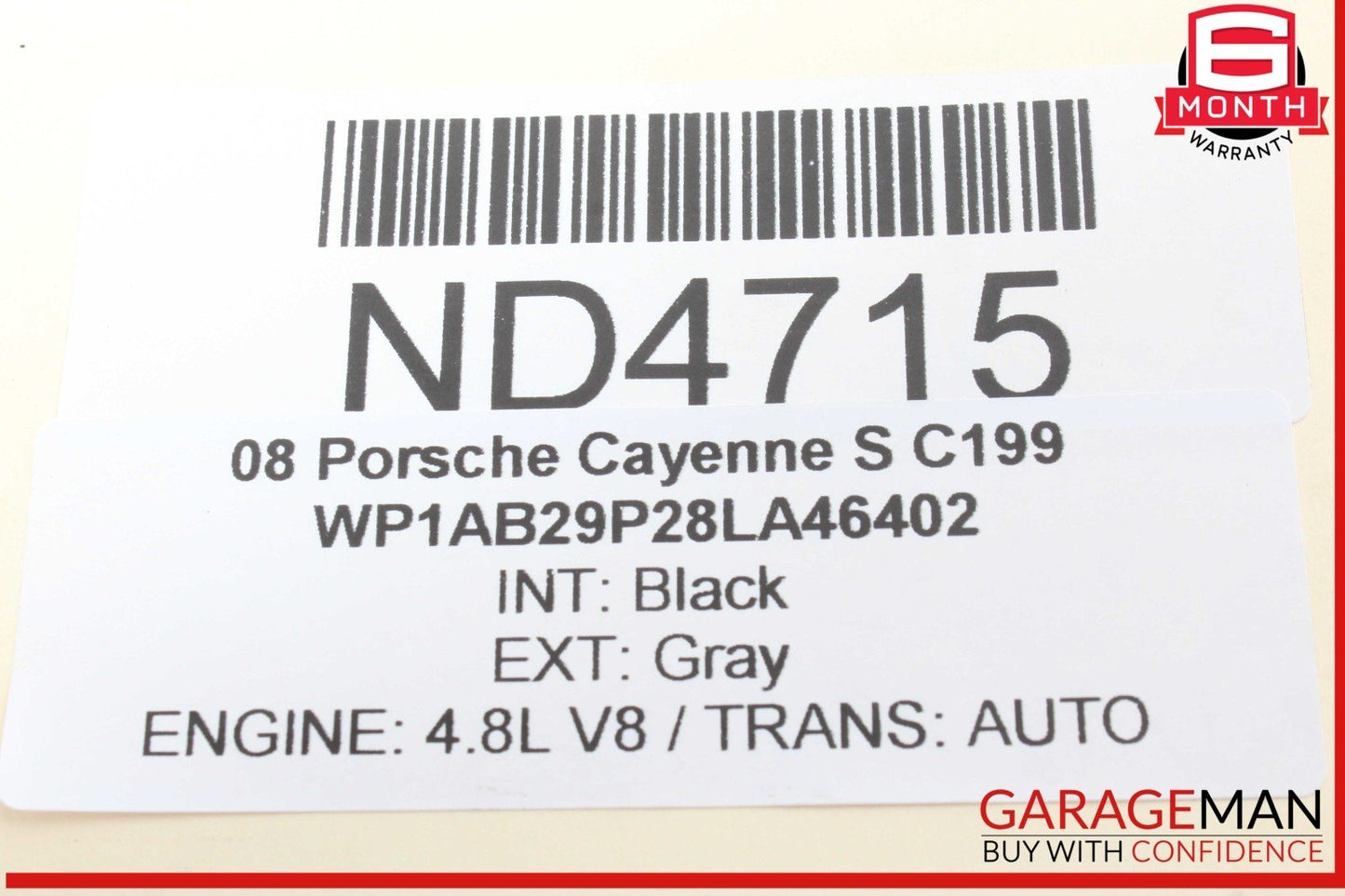 03-10 Porsche Cayenne S 955 957 Rear Left / Right Drive Axle CV Shaft Driveshaft