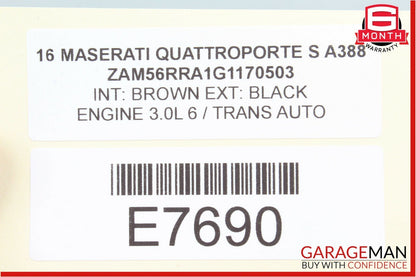 14-18 Maserati Quattroporte Rear Left Seat Belt Seatbelt Receiver Buckle Red OEM