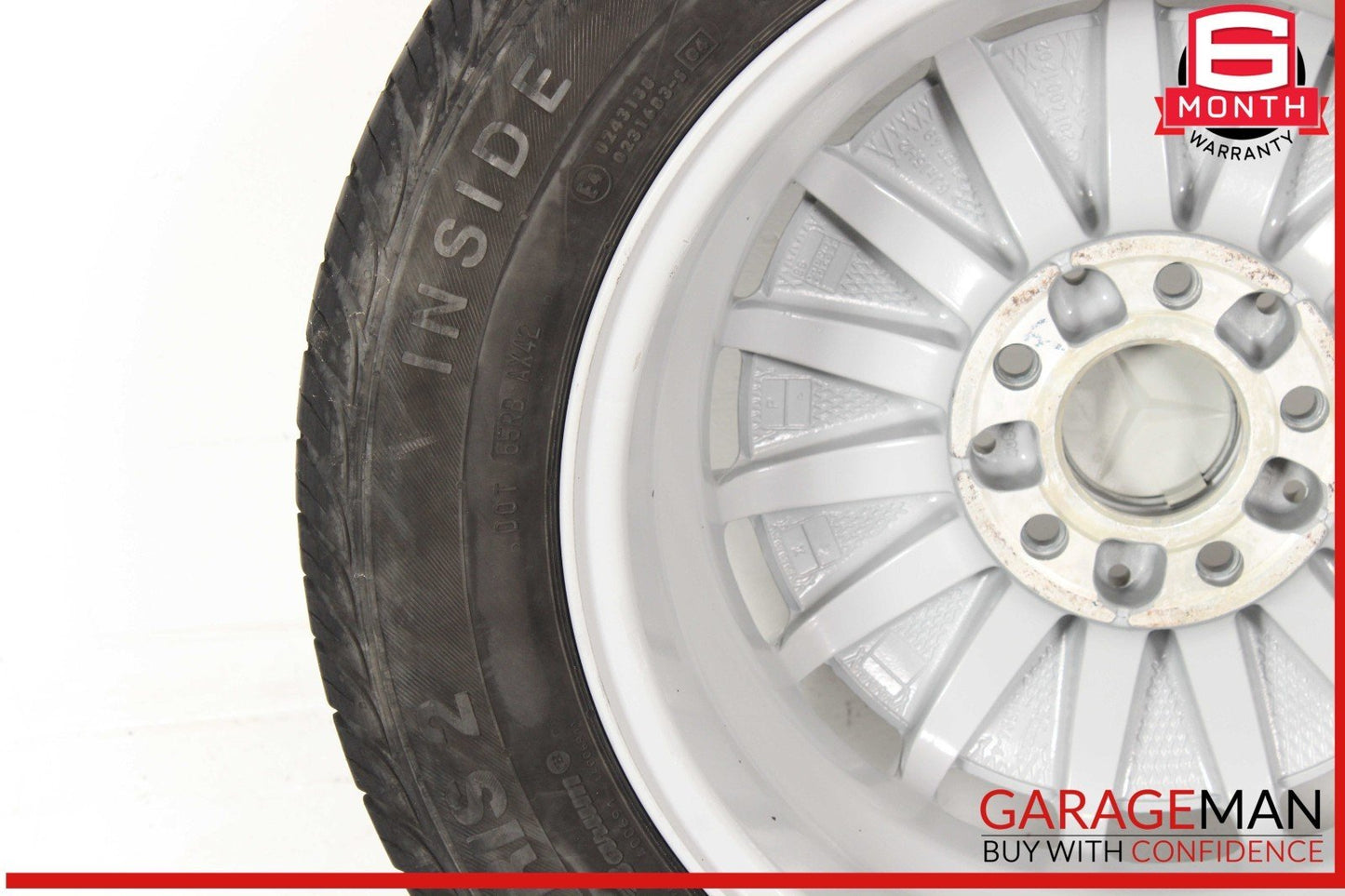 85-93 Mercedes W201 190E 190D Right or Left Wheel Tire Rim 6Jx15H2 ET49 OEM