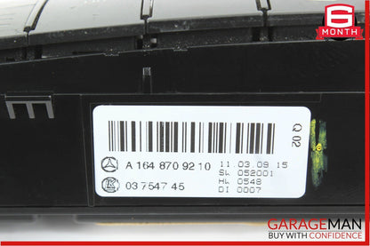 06-12 Mercedes GL450 ML550 Center Dash Hazard Light Switch Control Panel OEM