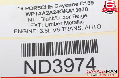 11-18 Porsche Cayenne 958 Rear Right or Left Side Upper Forward Control Arm OEM