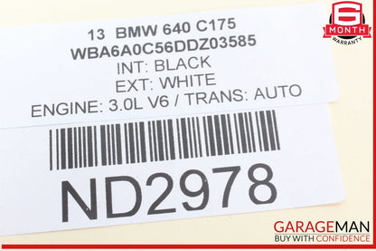 12-18 BMW 640i 650i Front Right Passenger Side Lower Wishbone Control Arm OEM