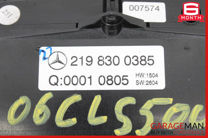 06-11 Mercedes W219 CLS500 CLS55 AMG AC A/C Climate Control Unit 2198300785 OEM