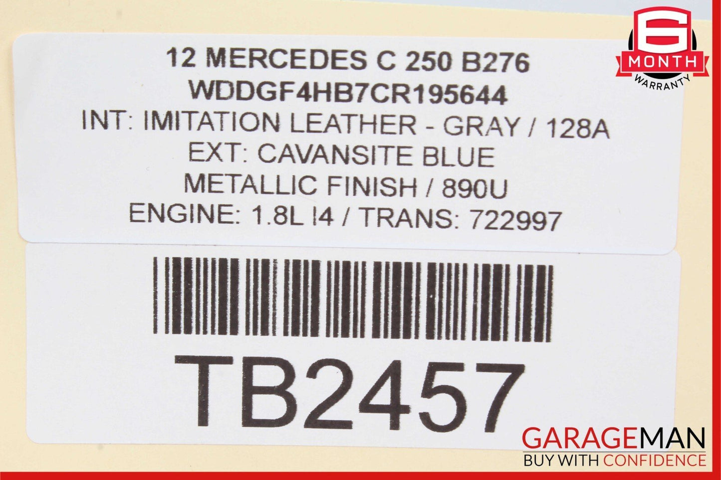 12-14 Mercedes W204 C250 C300 C350 Instrument Speedometer Cluster Odometer