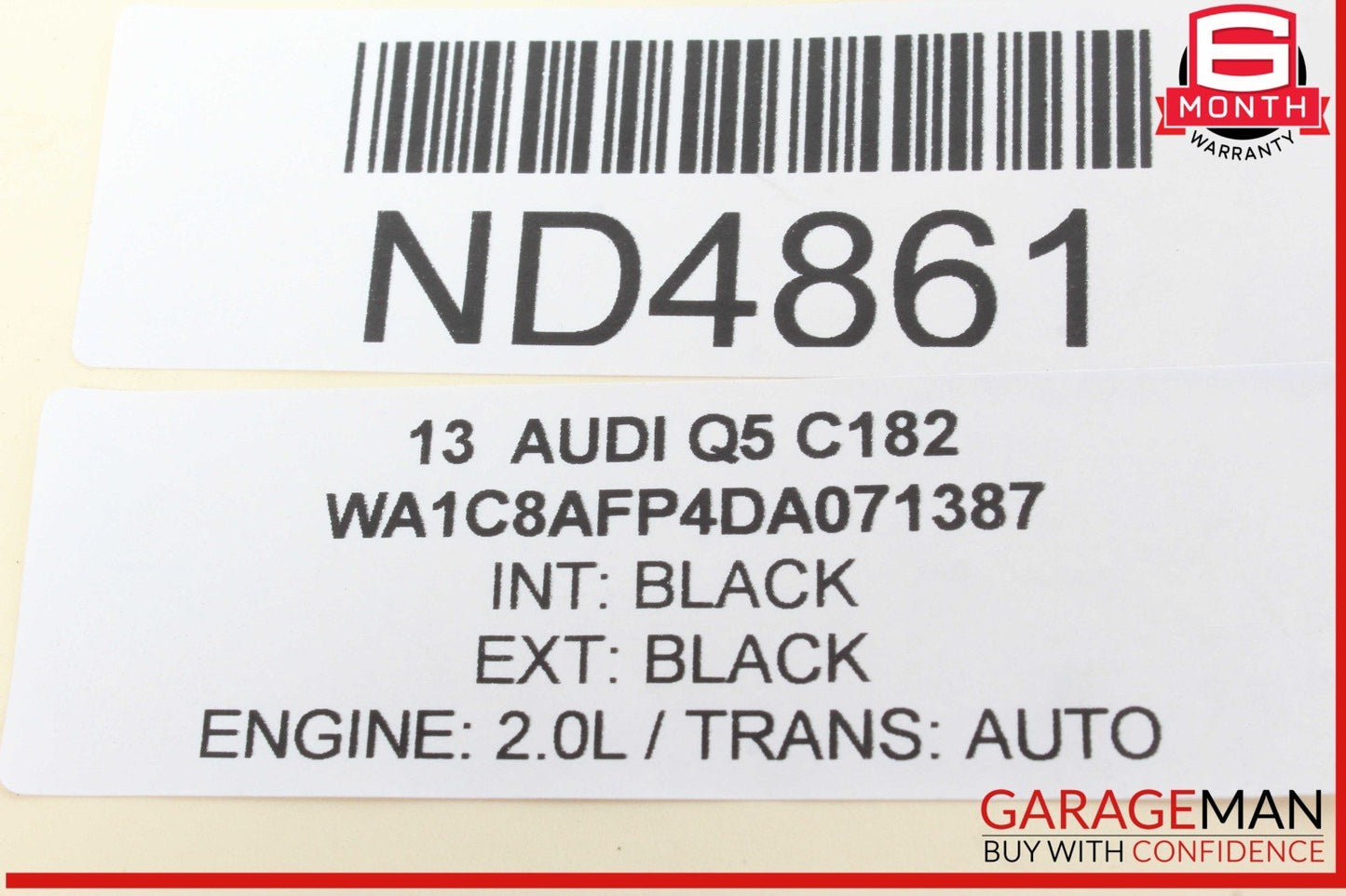 09-18 Audi Q5 A7 S4 A4 Rear Right Passenger Side Upper Control Arm 8K0505324H