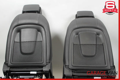 12-18 Audi A6 Front Right & Left Complete Seat Set of 2 Pc Black OEM