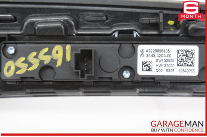 14-17 Mercedes W222 S550 S600 Front Dash Wood Panel w/ Park Assist Switch OEM