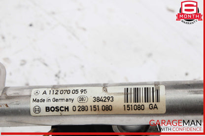98-05 Mercedes W163 ML320 Fuel Injector Rail w/ Fuel Injectors 1120700595 OEM