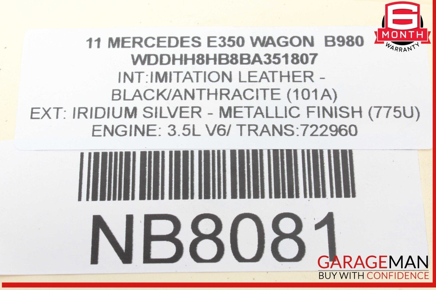 10-16 Mercedes W212 E350 Wagon Rear Left Side Wheel Spindle Knuckle Hub Bearing