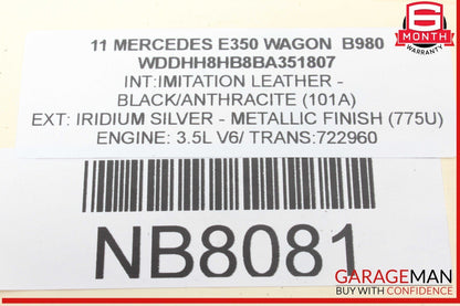 10-16 Mercedes W212 E350 Wagon Rear Left Side Wheel Spindle Knuckle Hub Bearing