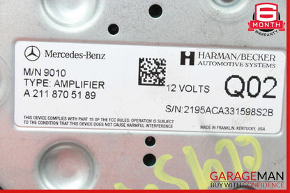 08-18 Mercedes X164 GL450 CLS550 Subwoofer Amp Amplifier Harman Becker OEM