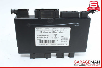 03-11 Mercedes X164 GL450 4MATIC Front Left Side Seat Control Module Unit OEM