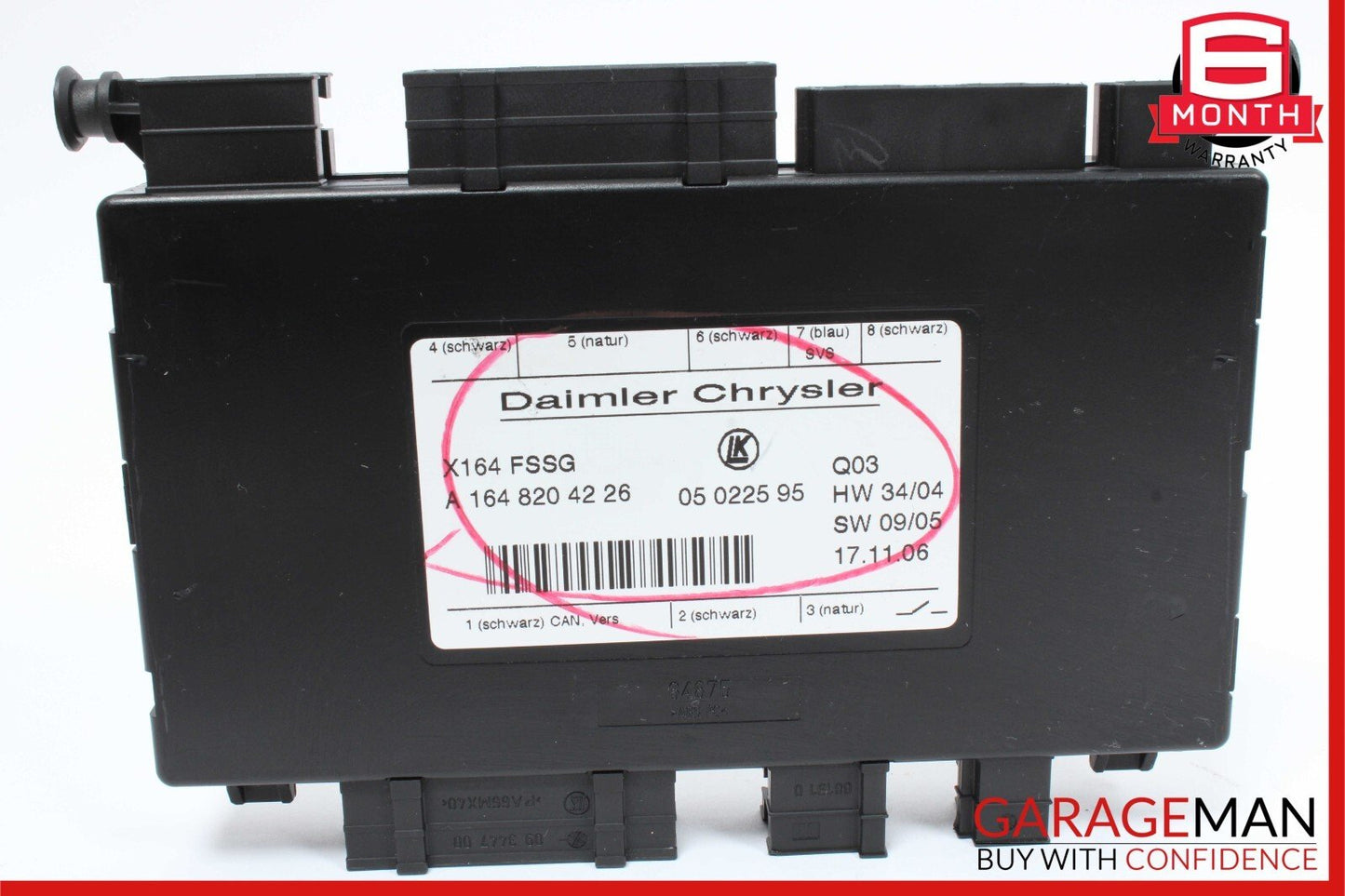 07-12 Mercedes X164 GL450 GL550 Third Seat Row Power Folding Control Module OEM