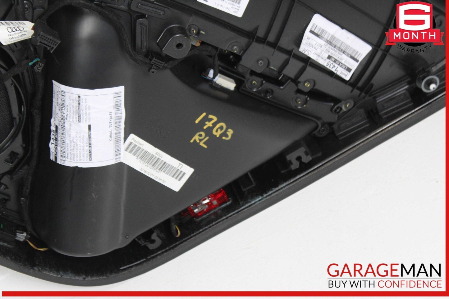 15-18 Audi Q3 Rear Left Driver Side Interior Door Trim Panel OEM