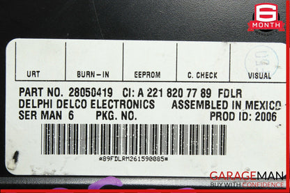 07-09 Mercedes W221 S550 S65 AMG CL550 Sirius Satellite Radio Receiver Module