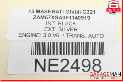 14-17 Maserati Ghibli Rear Right or Left Side Control Arm 670007251 OEM