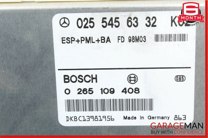 98-02 Mercedes W210 E320 E430 ABS ESP Computer Control Module 0255456332 OEM