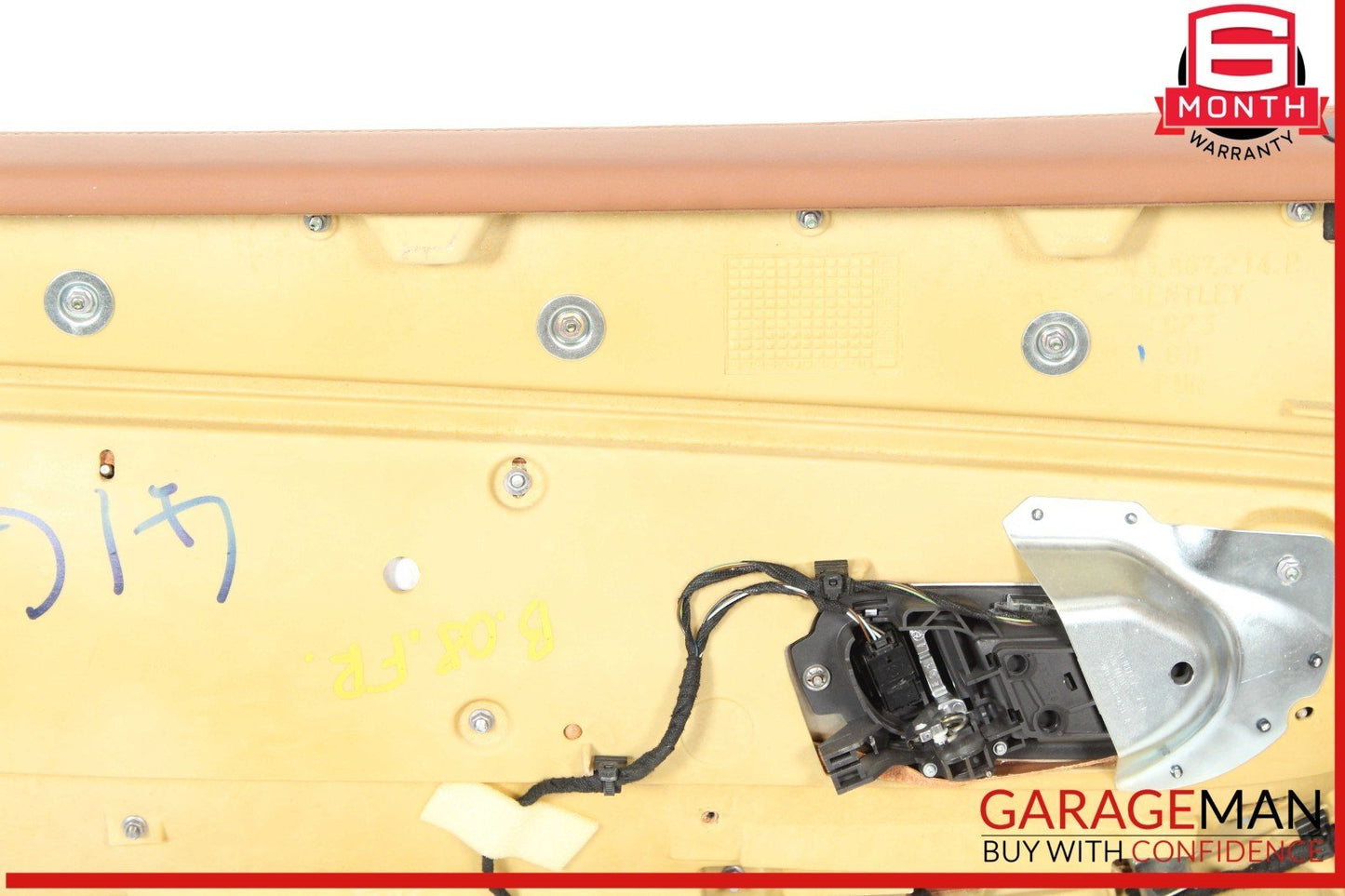 07-11 Bentley Continental GTC Right Passenger Side Interior Door Panel OEM