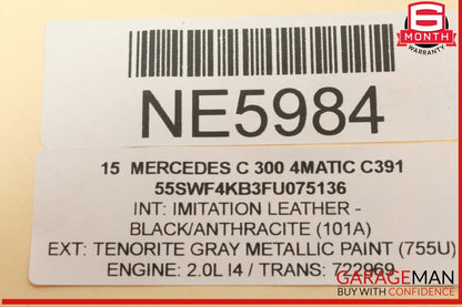 15-20 Mercedes W205 C300 4MATIC Rear Left or Right Side Lower Control Arm OEM