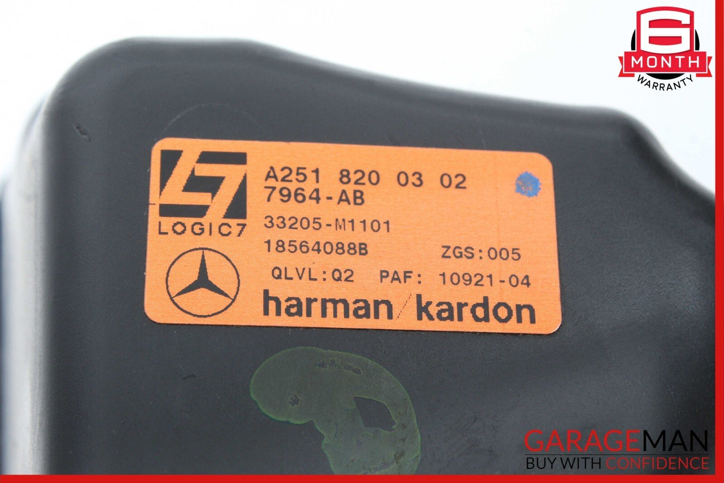 06-13 Mercedes W251 R350 R500 Rear Left Quarter Sound Speaker 2518200302 OEM