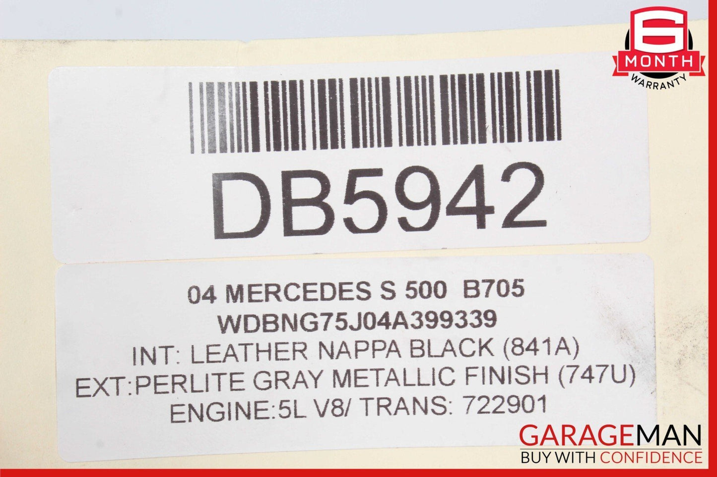03-06 Mercedes W220 S500 S65 AMG Front Right Side Interior Door Panel Assembly