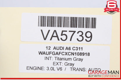 12-18 Audi A6 S6 A7 Front Upper Steering Column Trim Cover 4G0953515 OEM