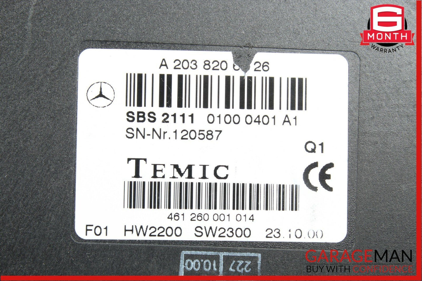 00-06 Mercedes W210 E320 CL600 CLK55 AMG Voice Recognition Control Module Unit