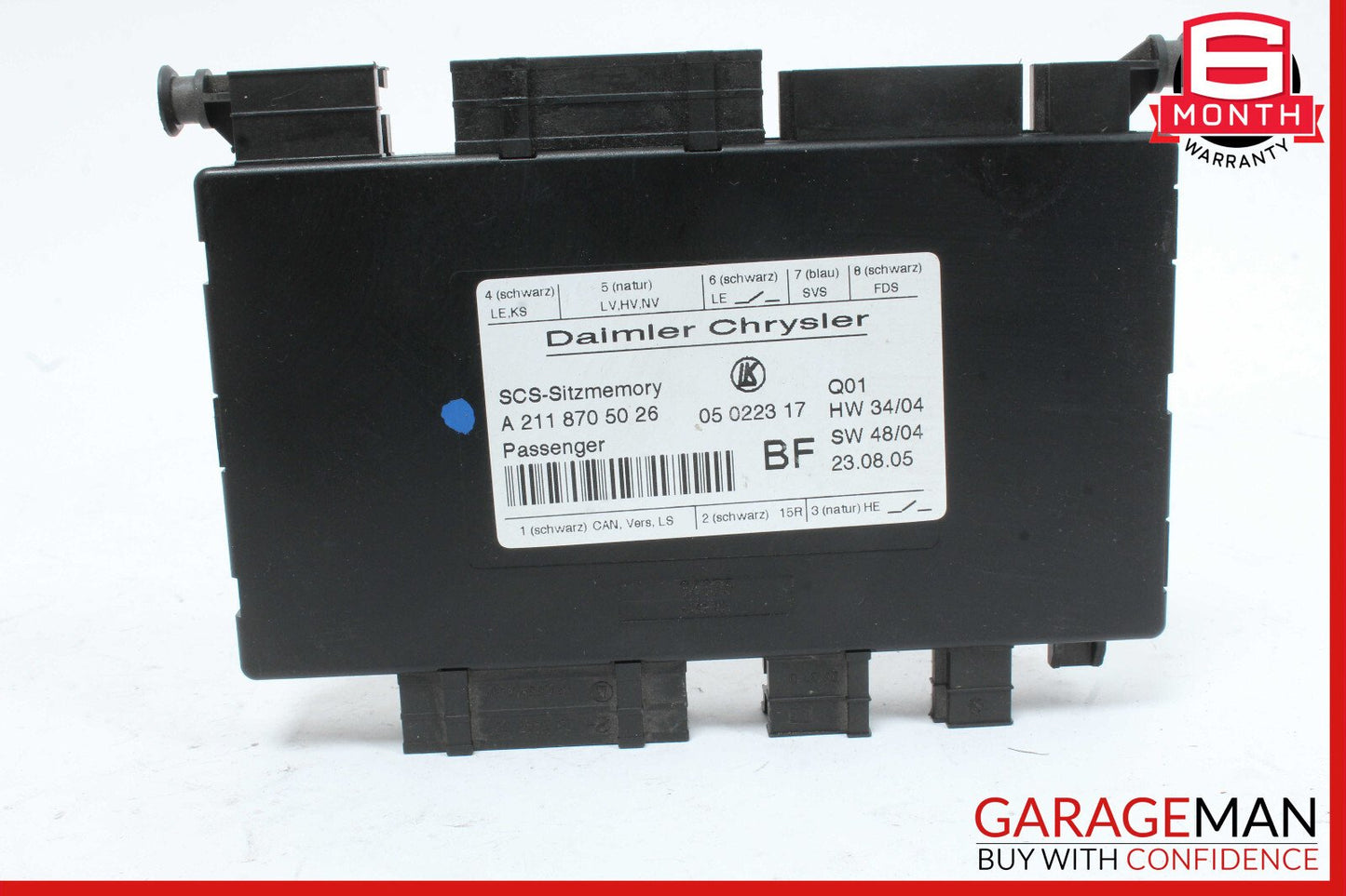 03-12 Mercedes W219 CLS500 SLK350 Front Right Seat Control Module 2118704585 OEM